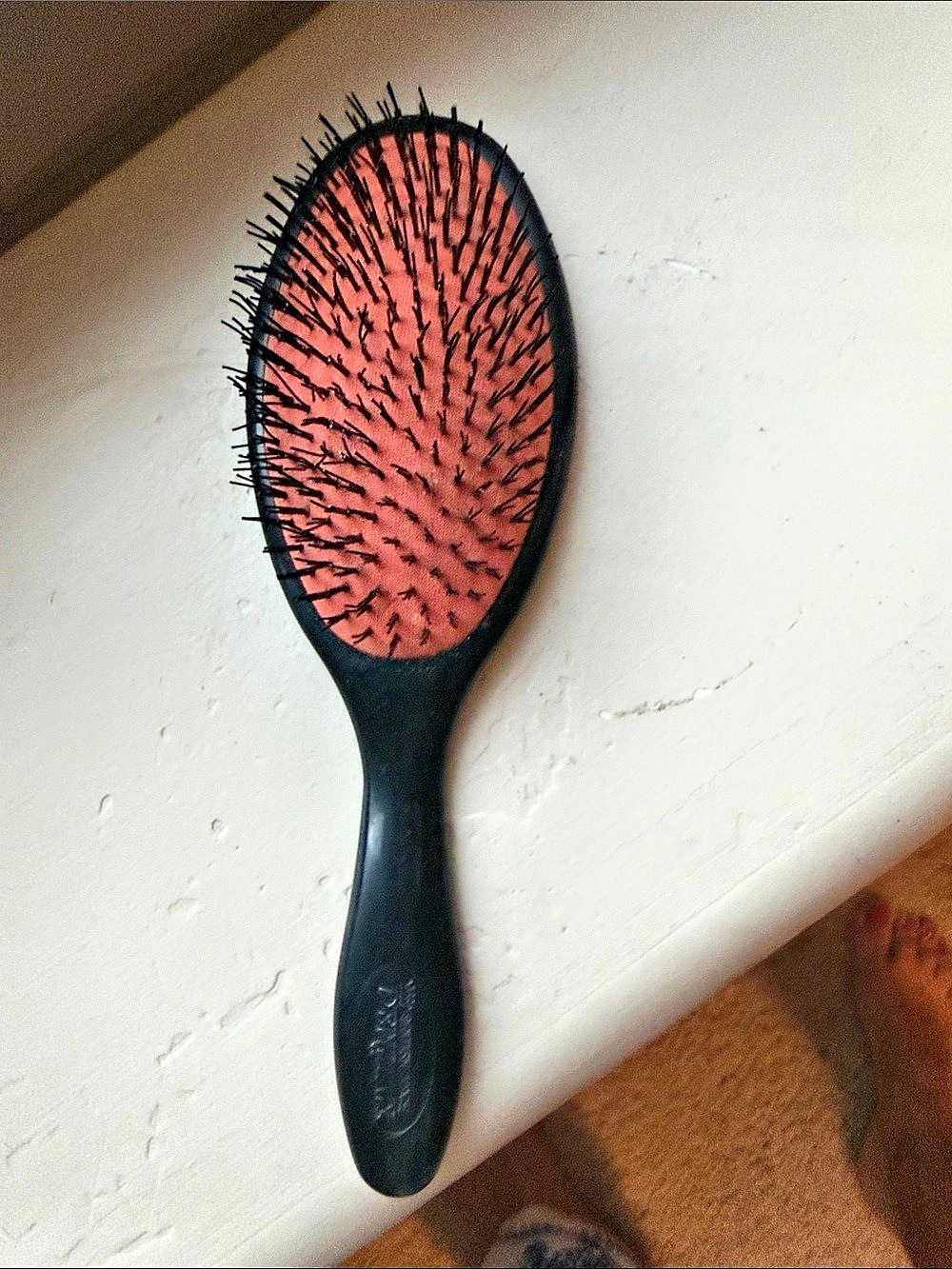 Denman D83 Large Paddle Cushion Hair Brush Black & Pink